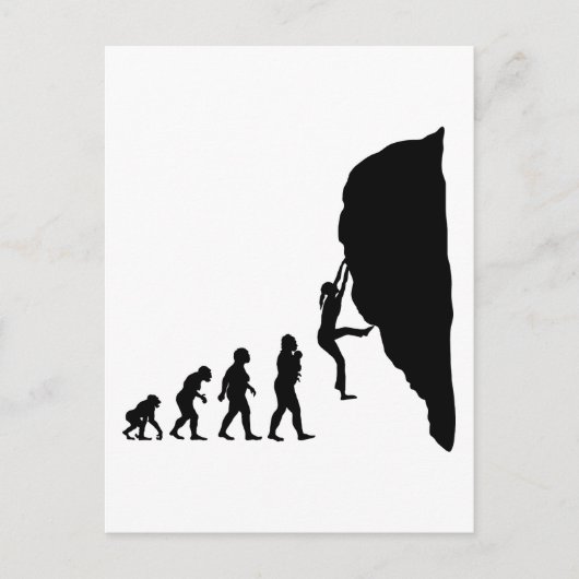 ロック登山 ポストカード (正面)