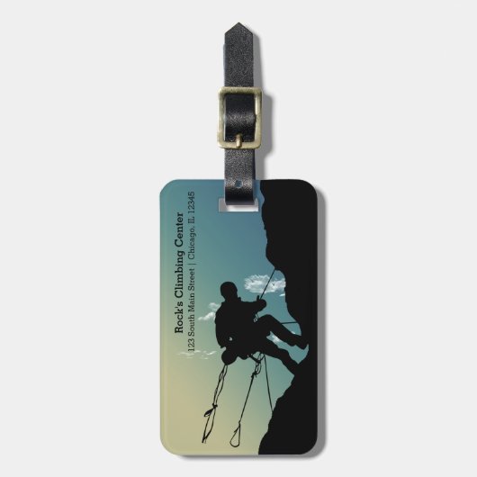 ロック登山 ラゲッジタグ (正面縦)