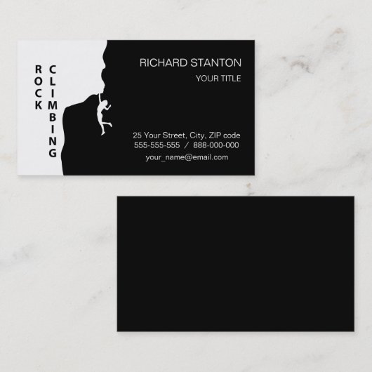 ロック登山 名刺 (正面/裏面)