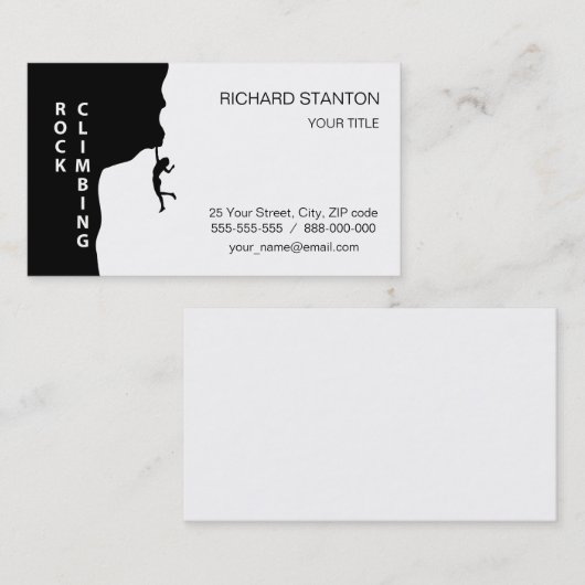 ロック登山 名刺 (正面/裏面)