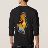 ロック登山 |男性用スウェットシャツ スウェットシャツ (裏面)