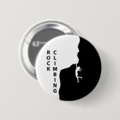 ロック登山 缶バッジ (正面&裏面)