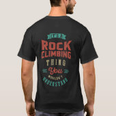ロック登山 | Tシャツ (裏面)