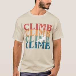ロック登山Tシャツ、ボルダリングティー、 Tシャツ