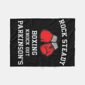 ロック着実なボクシングノックアウトパーキンソンズ フリースブランケット (正面(横))