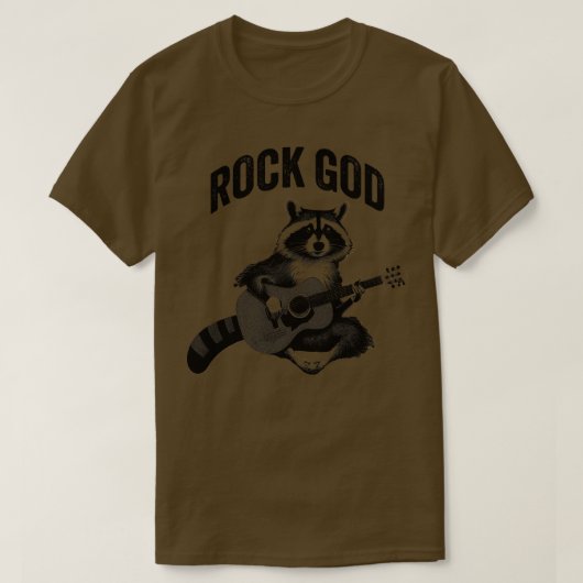 ロック神のタヌキ 1 Tシャツ (デザイン正面)