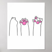 ロック紙はさみキャットポーズおもしろい猫好きキット ポスター (正面)