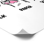 ロック紙はさみキャットポーズおもしろい猫好きキット ポスター (角)