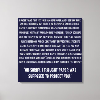 ロック紙はさみ キャンバスプリント