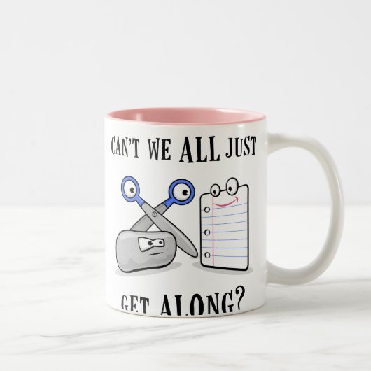 ロック紙はさみ ツートーンマグカップ (右)