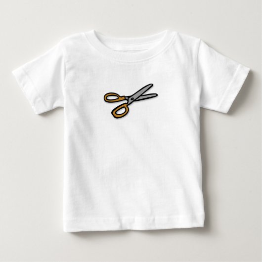 ロック紙はさみ！ ベビーTシャツ (正面)