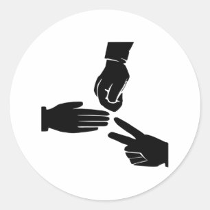 ロック紙はさみ ラウンドシール