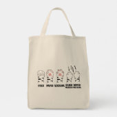 ロック紙シザーミトン殺し! トートバッグ (裏面)