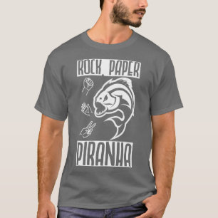 ロック紙ピラニア1 Tシャツ