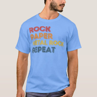 ロック紙メタルロックパンクミュージックデザインFor Musici Tシャツ