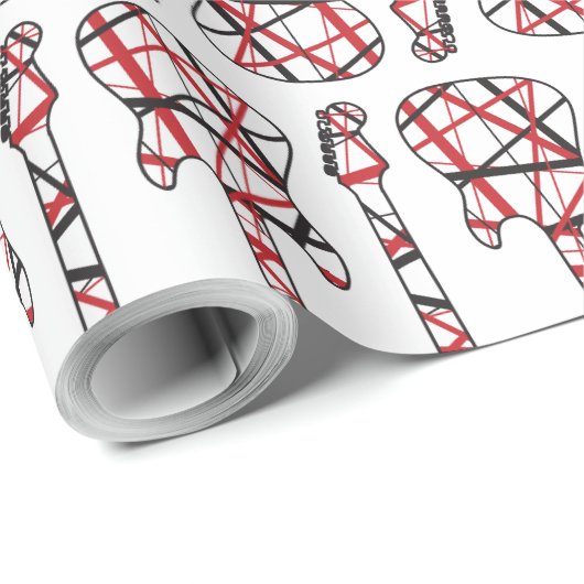 ロック素晴らしギタリストEddie Tribute Act Guitar ラッピングペーパー (ロールコーナー)