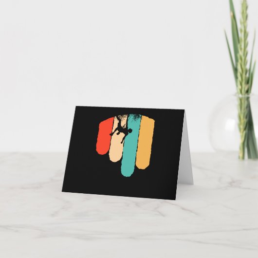 ロック素晴らし登山レトロマウンテンクライマーハイカー カード (正面)