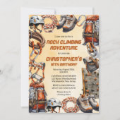 ロック素朴登山アドベンチャーバースデーパーティー 招待状 (正面)