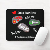 ロック絵を描ズ・コミュニティ・ハパーソナライズされたッシュタグ マウスパッド (マウス)