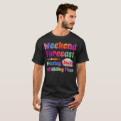 ロック絵画の週末の予絵画測の岩 Tシャツ (正面フル)