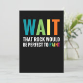 ロック絵画ズの待おもしろいち虹の芸術石画家 招待状 (スタンド正面)