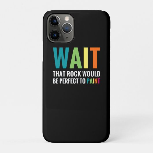 ロック絵画ズの待おもしろいち虹の芸術石画家 Case-Mate iPhoneケース (裏)