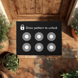 ロック解除するパターオタク系のンをおもしろいモダンクールす ドアマット