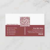 ロック解除美しい報酬:スモーキトパーズヘアサロン ロイヤリティカード (裏面)