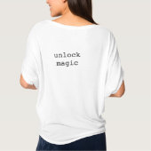 ロック解除魔法 Tシャツ (裏面)