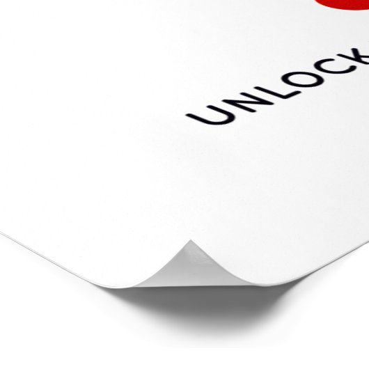 ロック解除 – ポスター (角)