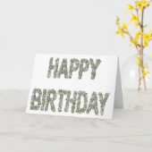 ロック誕生日 カード (黄色い花)