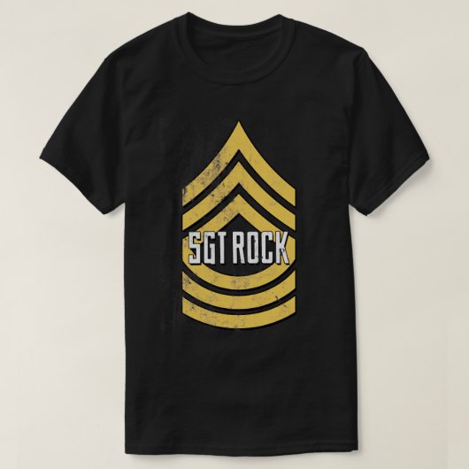 ロック軍曹動揺して Tシャツ (デザイン正面)