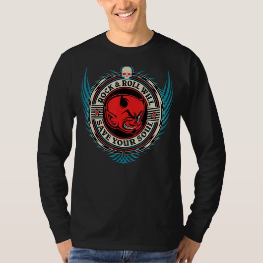 ロック転がとす救る魂 Tシャツ (正面)