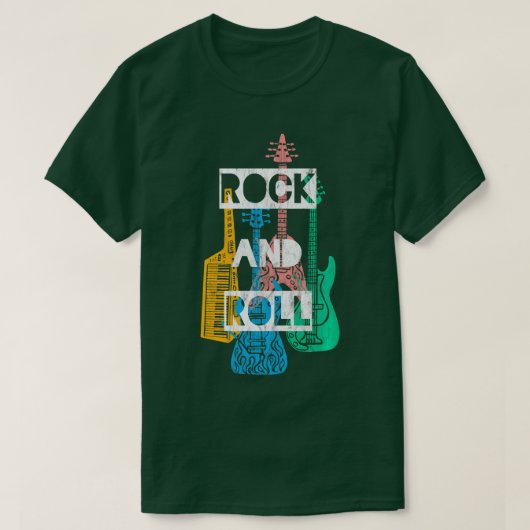 ロック転がカラフルロッカーコンサート子供たち長 Tシャツ (デザイン正面)