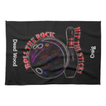 ロック転がチームボーリングタオル