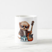 ロック転がパピー犬(2) コーヒーマグカップ (中央)