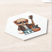 ロック転がパピー犬(2) ペーパーコースター (アングル)