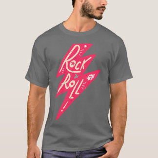 ロック転がヴィンテージレトロ音楽バッジ Tシャツ