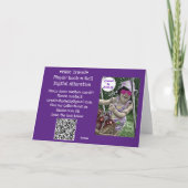 ロック転が誕生日 カード (裏面)