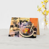 ロック転が誕生日 カード (黄色い花)