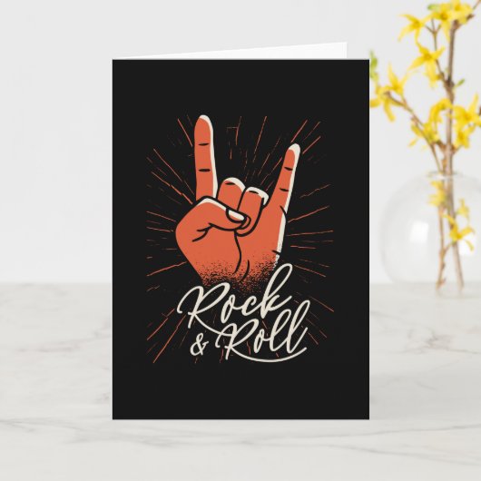 ロック転が& カード (黄色い花)