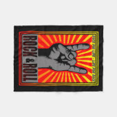 ロック転が フリースブランケット (正面(横))