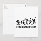 ロック進化おもしろいデザイン ポストカード (正面/裏面)