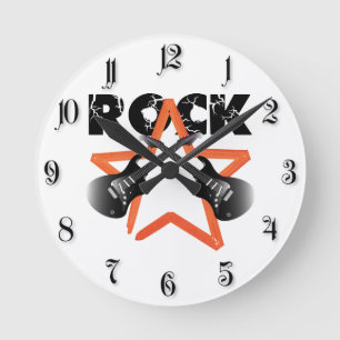 ロック革命 ラウンド壁時計
