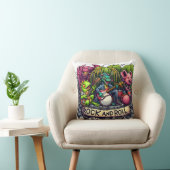 ロック音楽を演奏する動物のアニメーションバンド クッション (椅子)