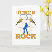 ロック音楽を聴く カード (黄色い花)