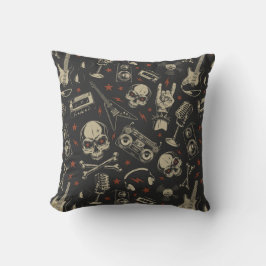 ロック音楽パターン クッション