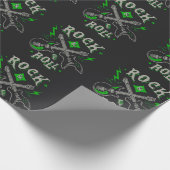 ロック音楽パターン ラッピングペーパー (角)
