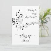 ロック音楽白黒写真大学院発表 招待状 (スタンド正面)