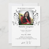 ロック音楽白黒写真大学院発表 招待状 (裏面)